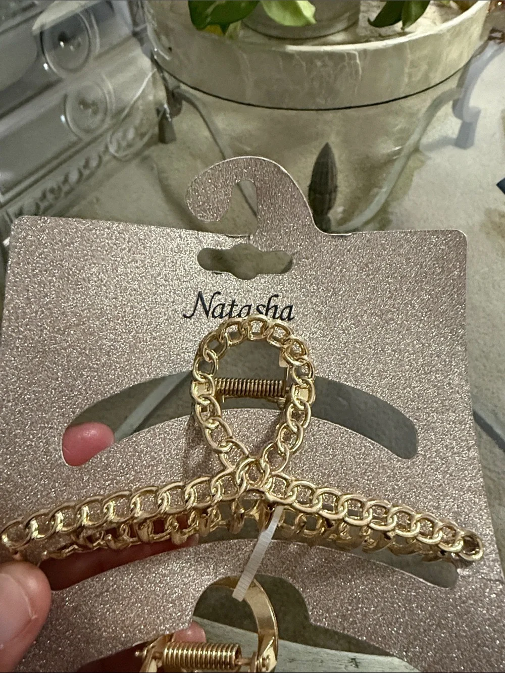 Natasha Gold Tone Statement Hair Clips